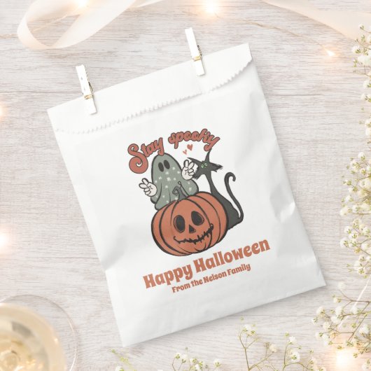Sachets En Papier Restez Éffrayant Fantôme Jack-O' Lantern Halloween (Coupé)