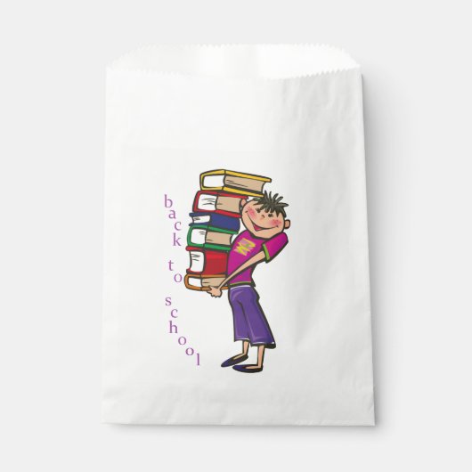 SACHETS EN PAPIER RETOUR À L'ÉCOLE (Devant)