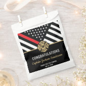 Sachets En Papier Retraite des pompiers Red Line Flag Félicats (Coupé)