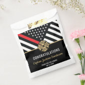 Sachets En Papier Retraite des pompiers Red Line Flag Félicats (Scellé)