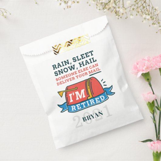 Sachets En Papier Retraité Poste Travailleur Mailman Parti de retrai (Scellé)