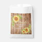 Sachets En Papier Retraite rustique Fleur de tournesol Floral (Devant)