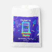 Sachets En Papier Retro Arcade Power Up Jeux Anniversaire (Devant)