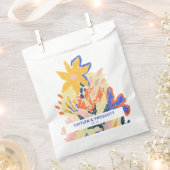 Sachets En Papier Retro Artsy Abstrait Floral Mariage personnalisé (Coupé)