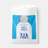 Sachets En Papier Retro Blue 70s Disco Dancing Queen Bridal Shower (Devant)