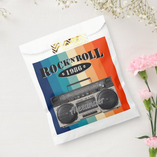 Sachets En Papier Retro classique boite à boum rock n roll musique v (Scellé)