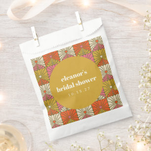 Sachets En Papier Rétro Jaune Déco Botanique Personnalisée pour Baby
