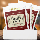 Sachets En Papier Rétro Le Billet Gagnant Admettre Deux Mariages