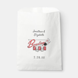 Sachets En Papier Retro Logo Bowling