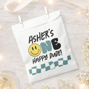 Sachets En Papier Retro One Happy Dude Smiley Face premier anniversa