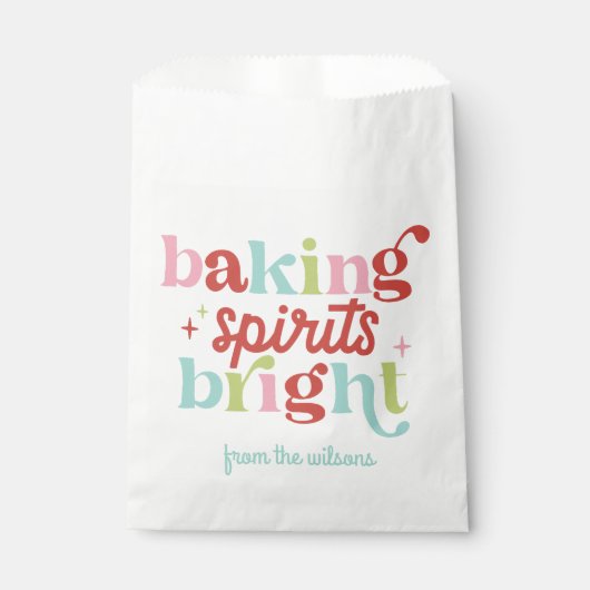 Sachets En Papier Retro Pastel Baking Spirit's Bright Christmas (Devant)