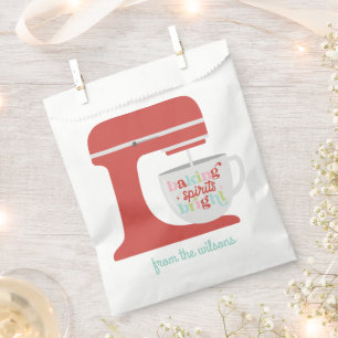Sachets En Papier Retro Pastel Esprit de Boulangerie de Noël Lumineu