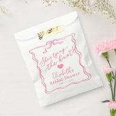 Sachets En Papier Retro Pink Bow Elle noue le noeud (Scellé)
