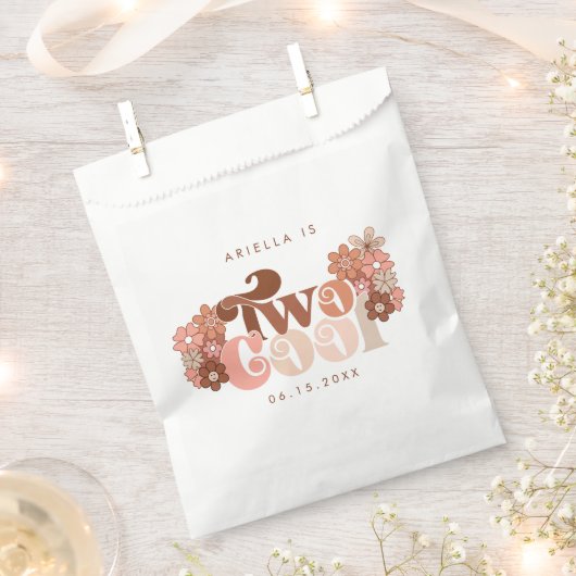 Sachets En Papier Retro Super deux filles Cool 2e anniversaire (Coupé)