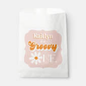 Sachets En Papier Retro Super One Girls 1er anniversaire (Devant)