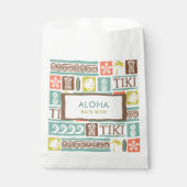 Sachets En Papier Retro Tiki Party Aloha Tropical Anniversaire (Devant)