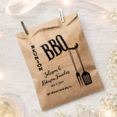 Sachets En Papier Réunion de famille BBQ (Coupé)