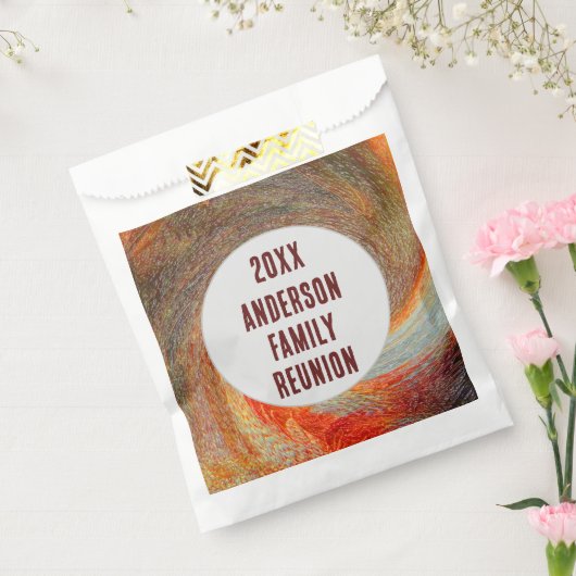 Sachets En Papier Réunion familiale annuelle Super Abstraite Swirl (Scellé)