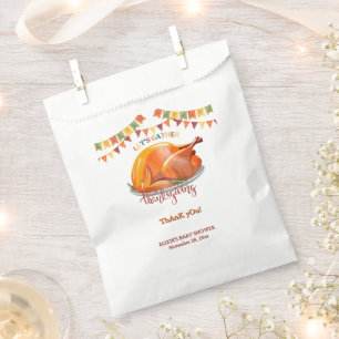 Sachets En Papier Réunissons Thanksgiving Turkey Feast Baby shower