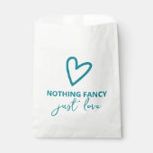 Sachets En Papier Rien De Fancy Just Love Heart Retro Mariage (Devant)