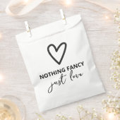 Sachets En Papier Rien de fantaisie Juste Amour Motif Mariage (Coupé)