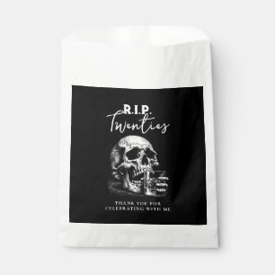 Sachets En Papier RIP Twenties Crâne Vintage Anniversaire Remercieme