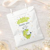 Sachets En Papier ROAR Green Dinosaur Merci d'anniversaire (Coupé)