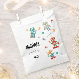 Sachets En Papier Robots Mignons