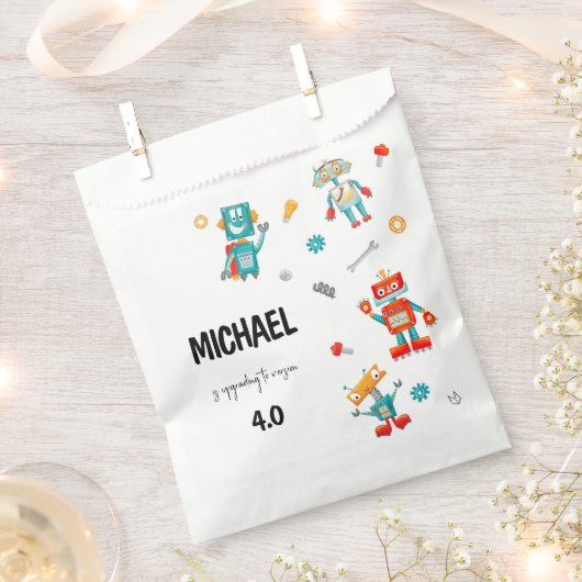Sachets En Papier Robots Mignons (Coupé)