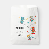 Sachets En Papier Robots Mignons (Devant)
