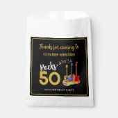 Sachets En Papier Rock and Roll 50e anniversaire Merci de fête (Devant)