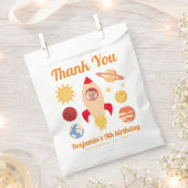 Sachets En Papier Rocket Boy Photo Anniversaire Planètes spatiales (Coupé)