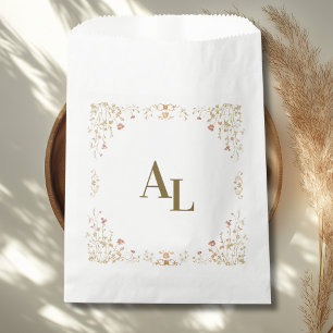 Sachets En Papier Rococo Floral Antique Frame Mariage