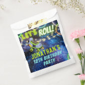 Sachets En Papier Roll Neon Glow Party pour lui garçons Hommes Bleus (Scellé)