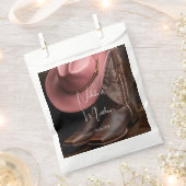 Sachets En Papier Romance rustique : Bottes de Cowboy et Mariage Cas (Coupé)