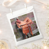 Sachets En Papier Romance rustique : Selle sur la clôture Mariage (Coupé)