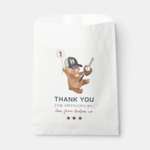Sachets En Papier Rookie 1er Anniversaire Ours - Merci