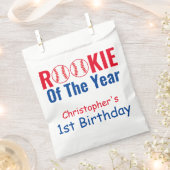 Sachets En Papier Rookie Baseball 1er anniversaire (Coupé)