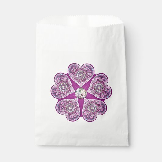 Sachets En Papier Rosace bleu ou rouge pour bébé&enfant (Devant)