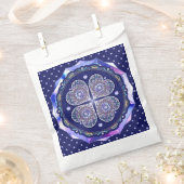 Sachets En Papier Rosace bleue (Coupé)