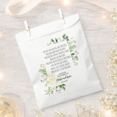 Sachets En Papier Rose blanche et cadre verdoyant Irlandais Bénédict (Coupé)