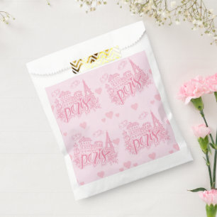 Sachets En Papier Rose de Paris