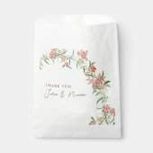 Sachets En Papier Rose Fleur Sauvage Rose Printanière Couronne de Ma (Devant)