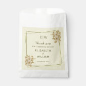 Sachets En Papier Rose Frame – Monogram Celestial Yellow Wedding (Devant)