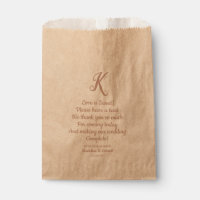 Rose Gold Elegant Monogram Merci Réception
