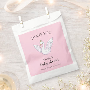 Sachets En Papier Rose mignon moderne Sweet Princess Baby shower de
