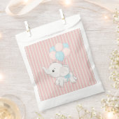 Sachets En Papier Rose, mignon petit éléphant (Coupé)