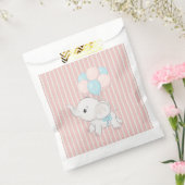 Sachets En Papier Rose, mignon petit éléphant (Scellé)