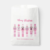 SACHETS EN PAPIER ROSE NOËL NUTCRACKER (Devant)