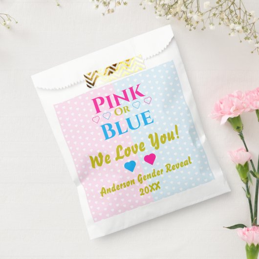 Sachets En Papier Rose Ou Bleu, On T'Aime ! Révélation de genre (Scellé)